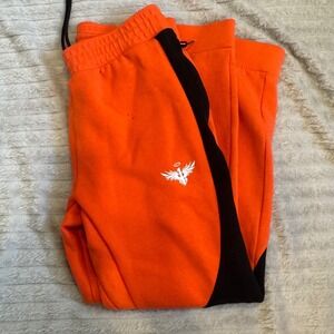 Puma X Lamelo Ball1 Basketball Sweatpants Logo Stripe Side Zip Pockets Size M